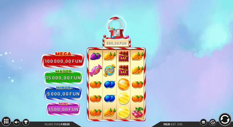 Sweet Candy Cash Stash - peningamynt í Hold and Win umferð